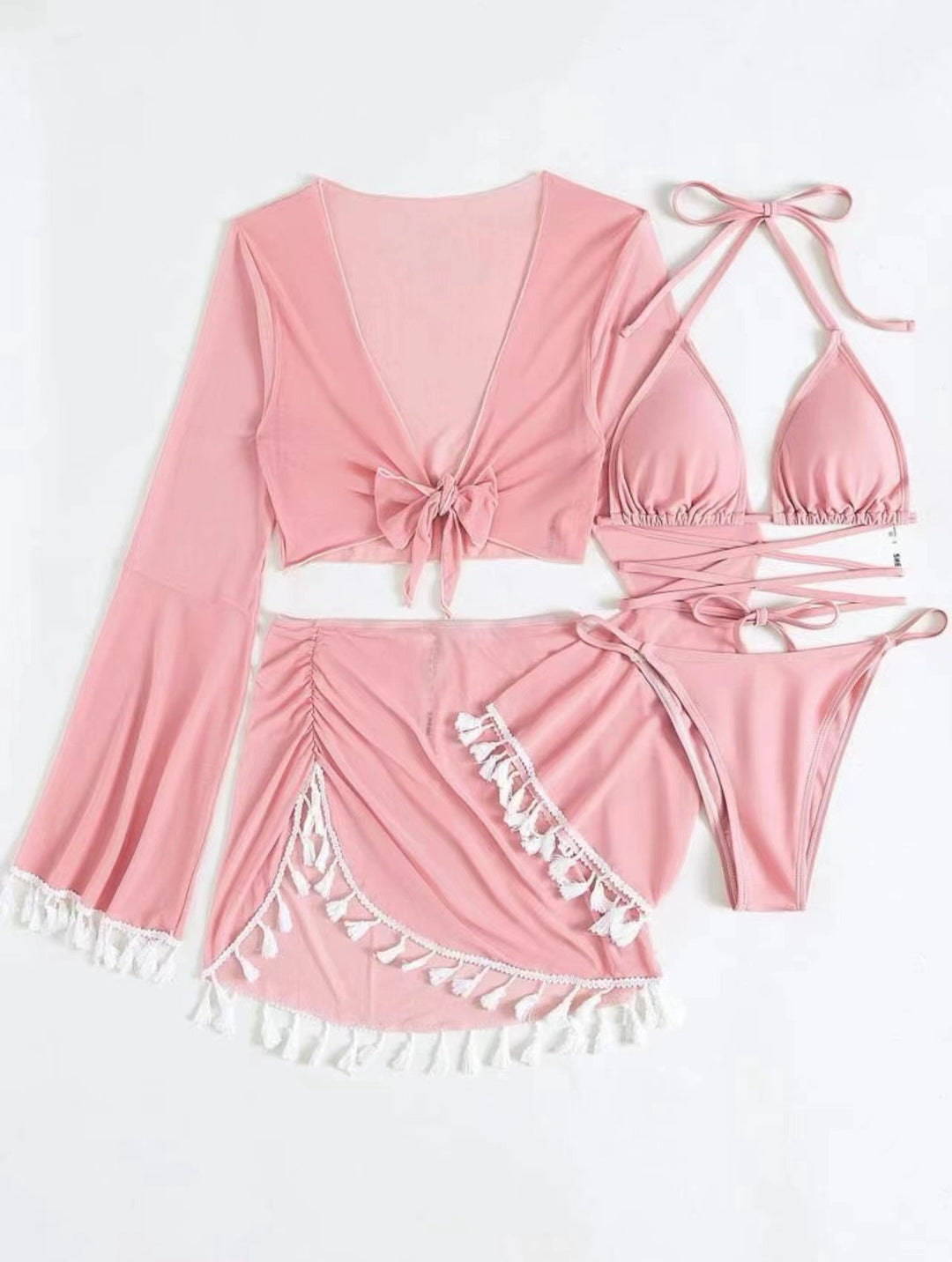 Women's Bathing Set with Charming Fringes Mune Fashion