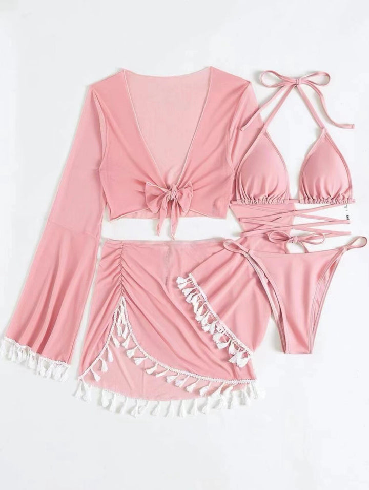 Women's Bathing Set with Charming Fringes Mune Fashion