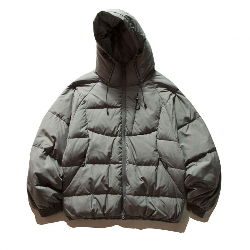 Unisex Oversize Thermo Puffer Jacket in Boxy Cut with Hood and Raglan Sleeves Mune Fashion