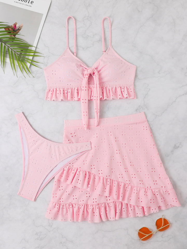 Women's Bikini Set with Ruffle Details Mune Fashion
