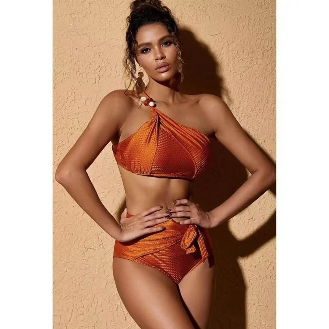 Women's bikini set with decorative wrap skirt Mune Fashion