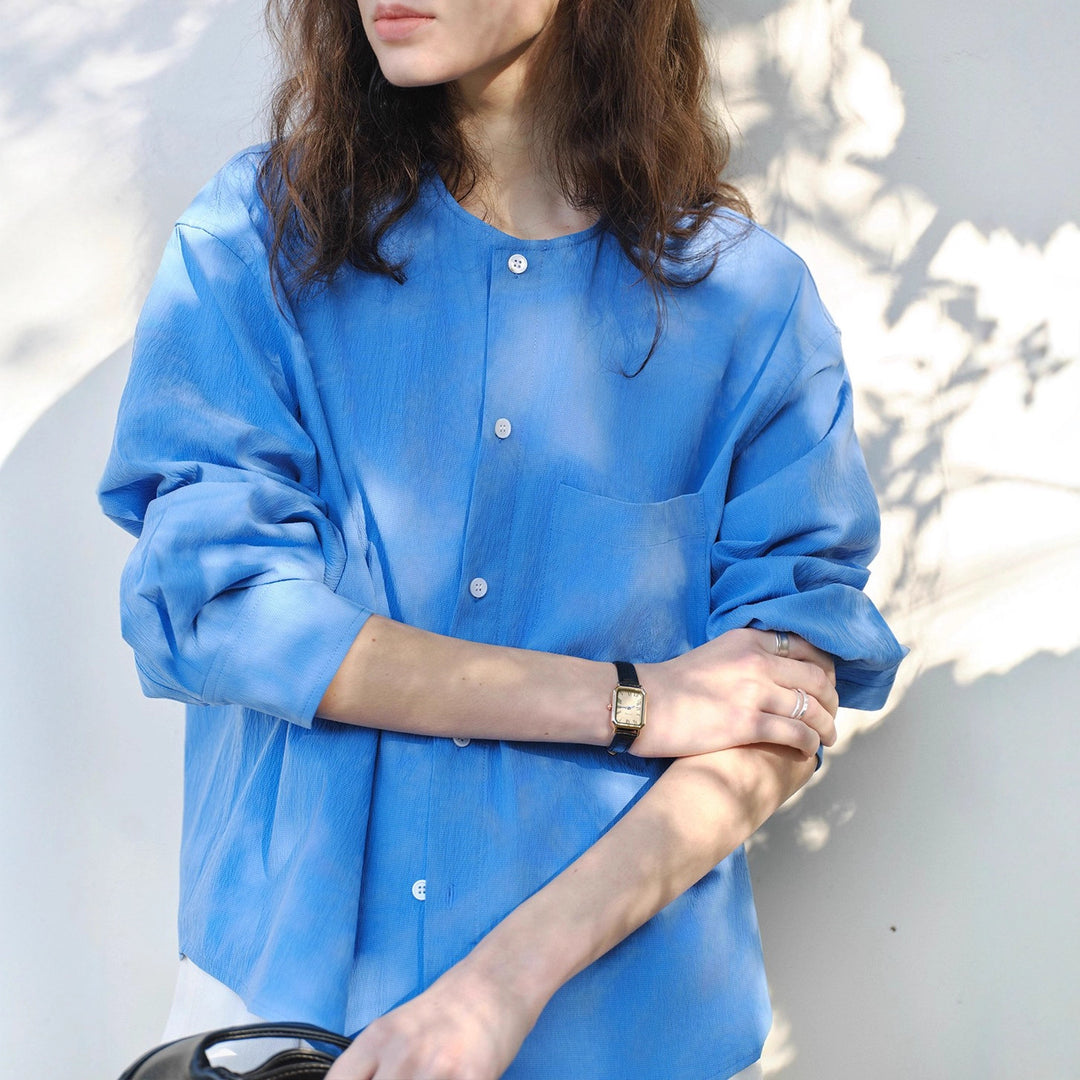 Women's Comfortable and Casual Blouse with Button Detail Mune Fashion