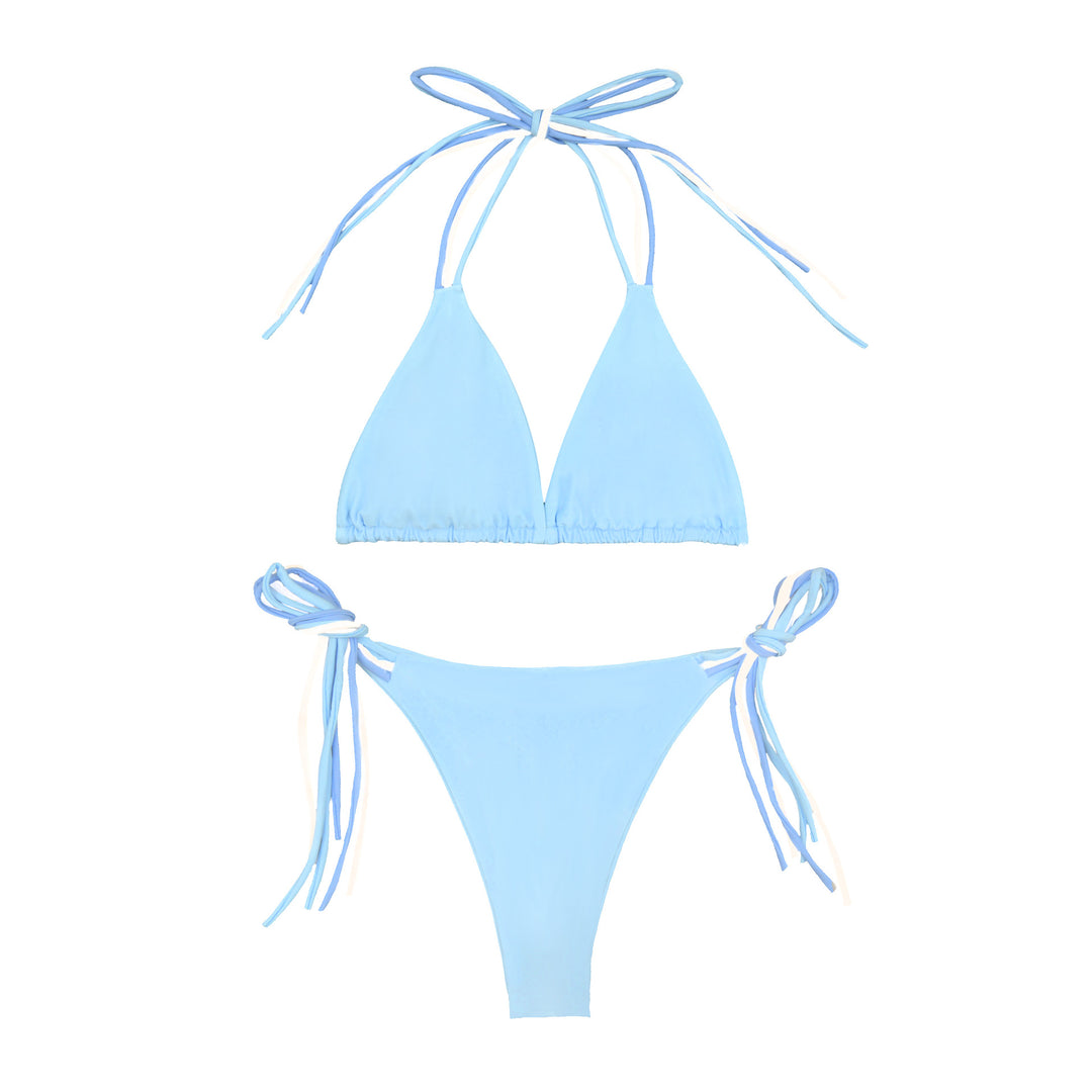 Women's Triangle Bikini with Elegant Ties Mune Fashion