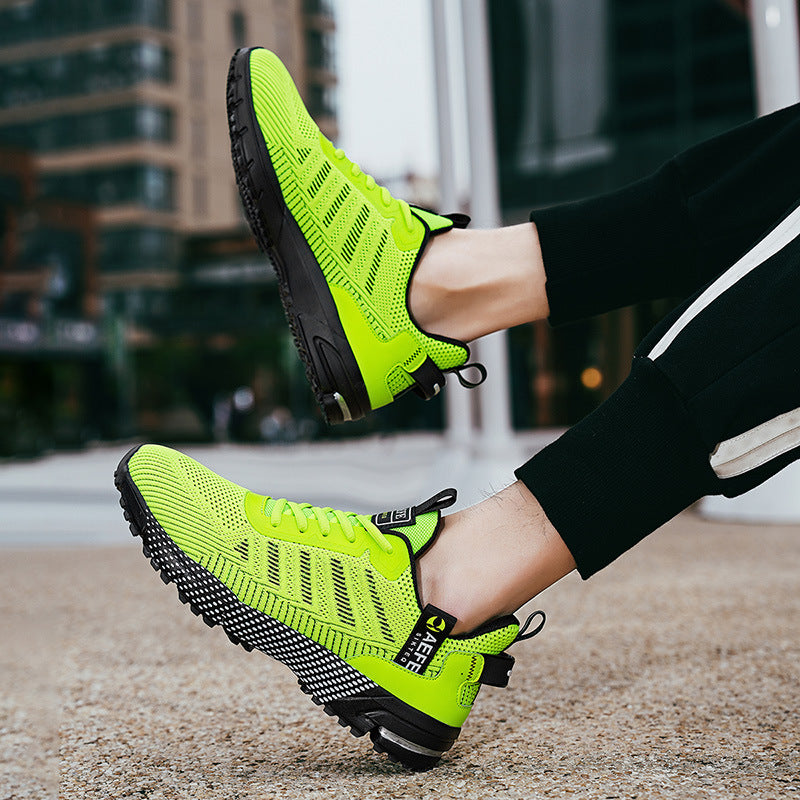 Men's breathable lightweight running shoes with shock-absorbing gel cushioning and non-slip outsole Mune Fashion