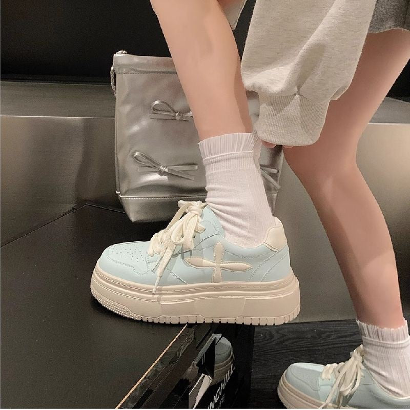 Women's fashion sneakers with extra high platform and breathable surface Mune Fashion