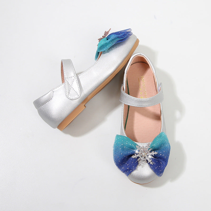 Girls' ballerinas with glittering bow design Mune Fashion