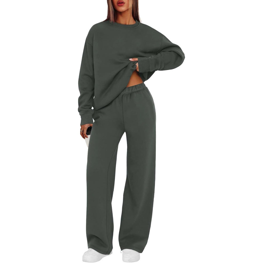 Women's casual sweatshirt and loose jogging pants set Mune Fashion