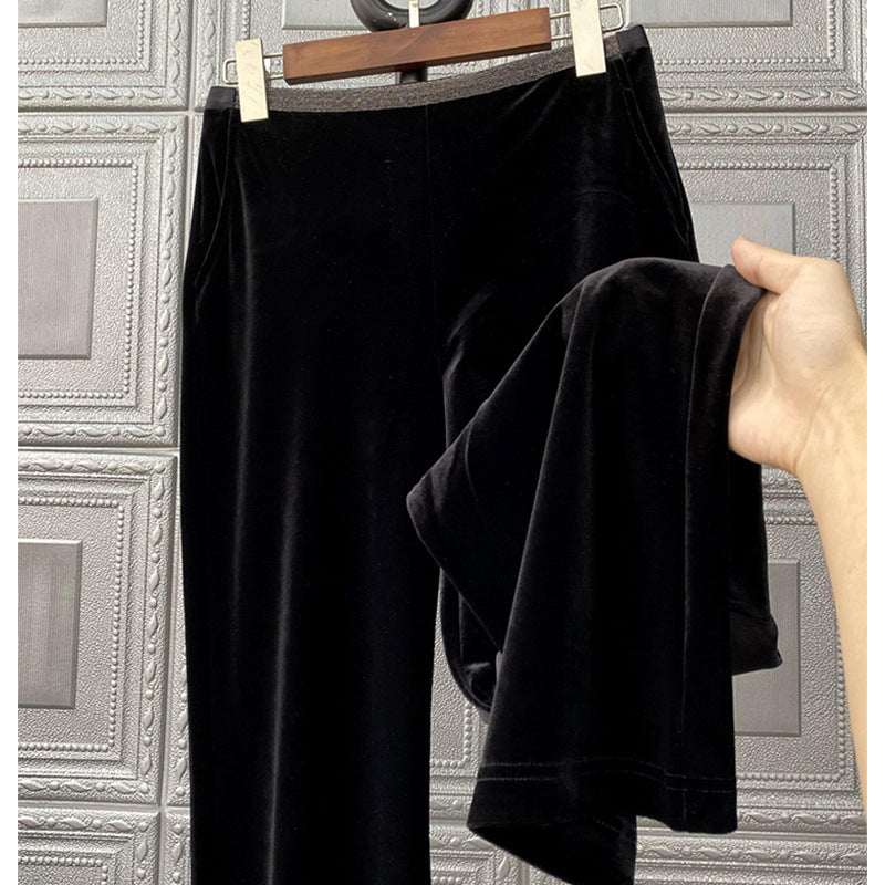 Women Comfortable and Elegant Velvet Pants Mune Fashion