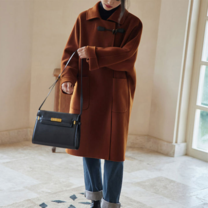 Women's fashionable oversized jacket with high collar Mune Fashion