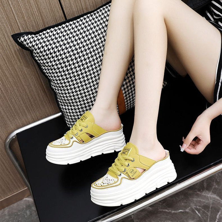 Women's sneaker with fashionable platform and airy lacing Mune Fashion