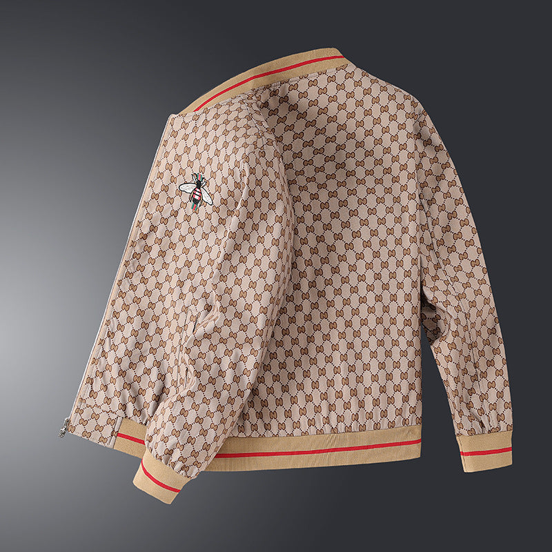 Men's Stylish Transitional Jacket with Graphic Pattern Mune Fashion