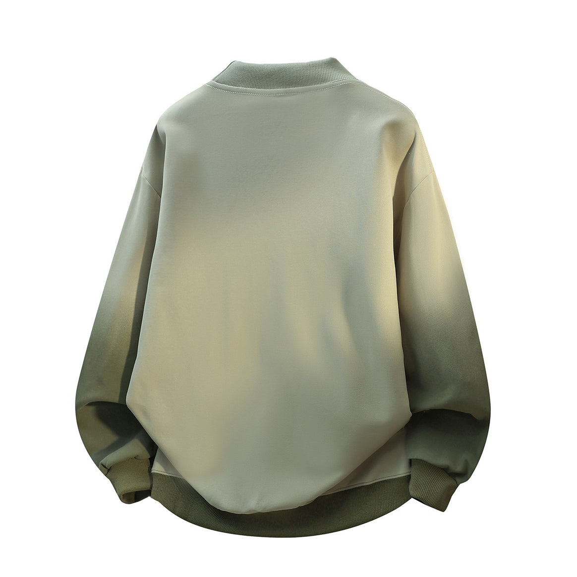 Unisex Oversize Sweatshirt with Stand-up Collar, Color Gradient & Distinctive Logo Print Mune Fashion