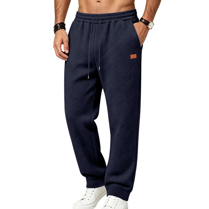 Men's Casual Structured Jogging Pants with Drawstring and Side Pockets Mune Fashion