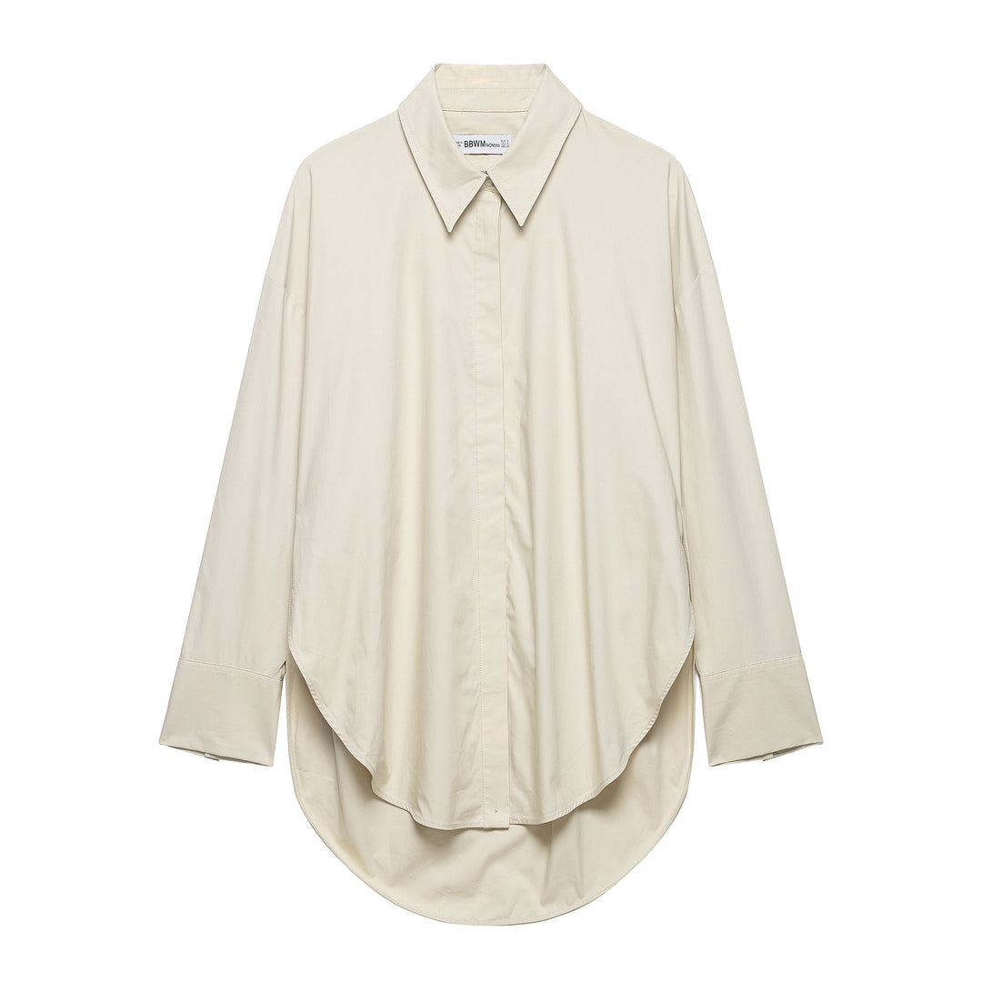Women Two-Piece Oversized Shirt and Wide Pleated Trousers Set Mune Fashion