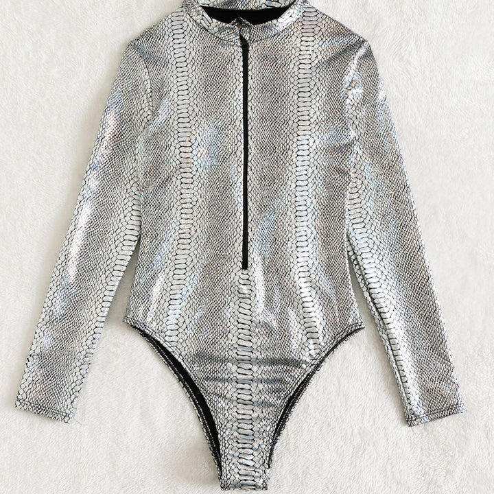 Women's Sporty Zip-Up One-Piece Swimsuit Mune Fashion