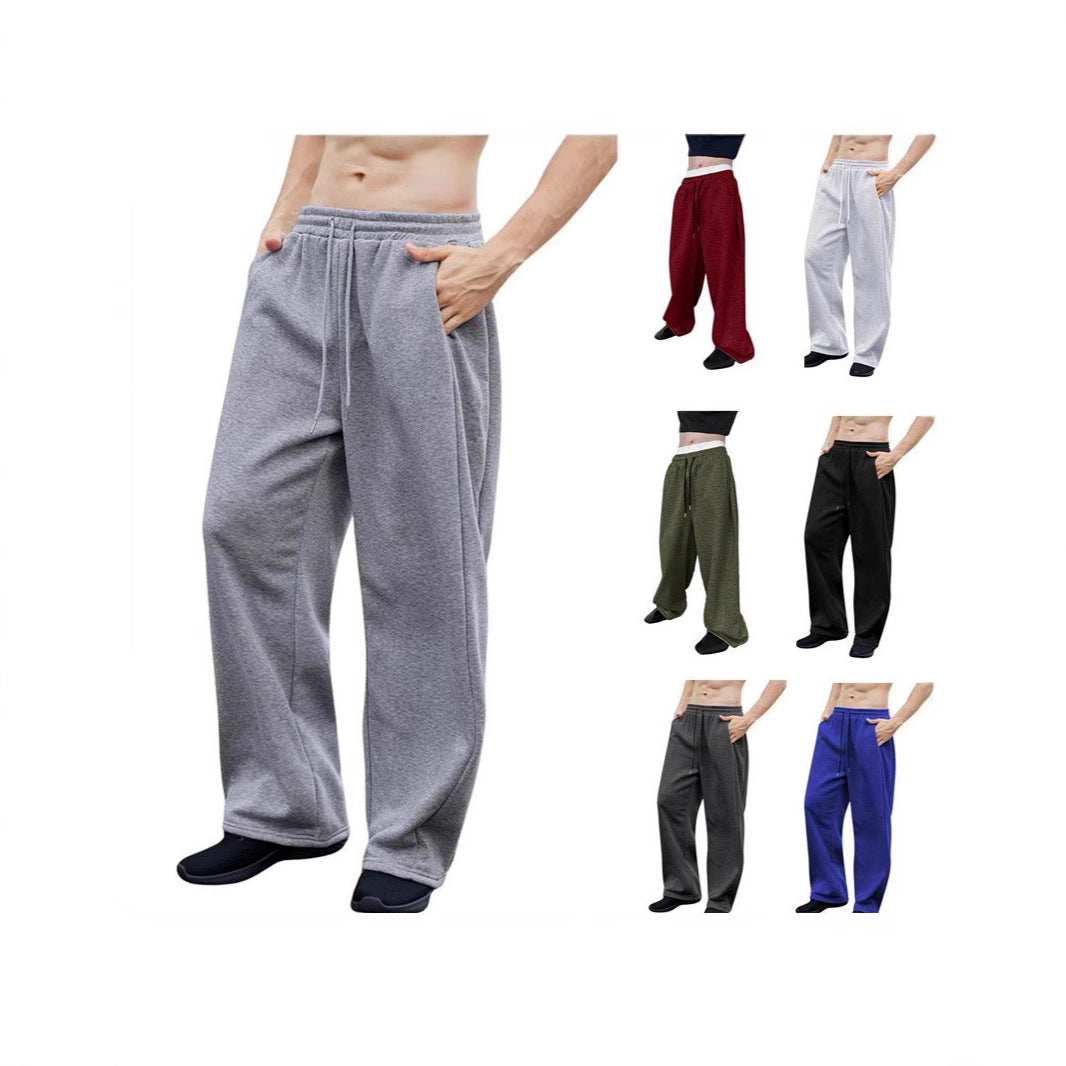Unisex casual oversized jogging pants with elastic waistband and drawstring Mune Fashion