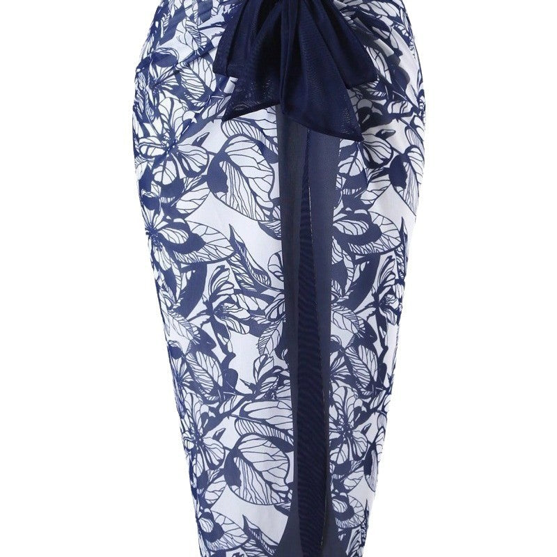 Women's bikini set with floral skirt over the swim shorts Mune Fashion