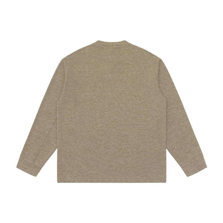 Unisex Structured Henley Sweater with Short Button Collar and Oversized Fit Mune Fashion