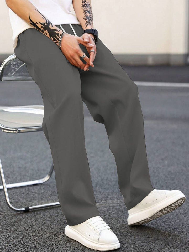 Men's fashionable leisure pants with loose fit and elastic waistband Mune Fashion