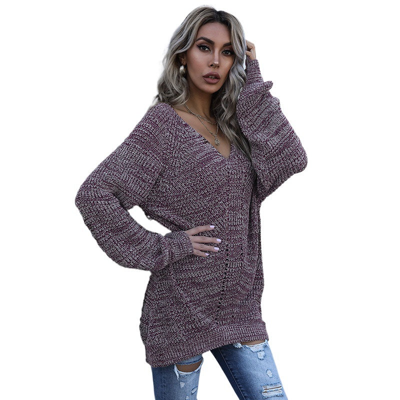 Women's Large Knit Sweater Mune Fashion
