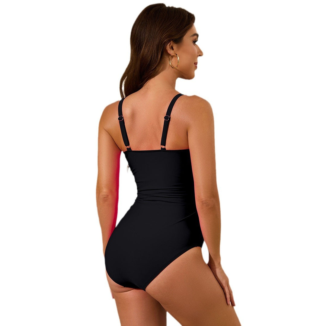 Ladies Elegant Swimsuit with Flower Applications Mune Fashion