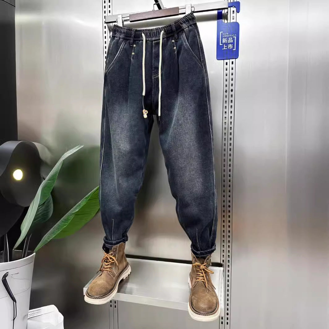 Men's Fashion Ripped Denim Jeans with Unique Patches Mune Fashion