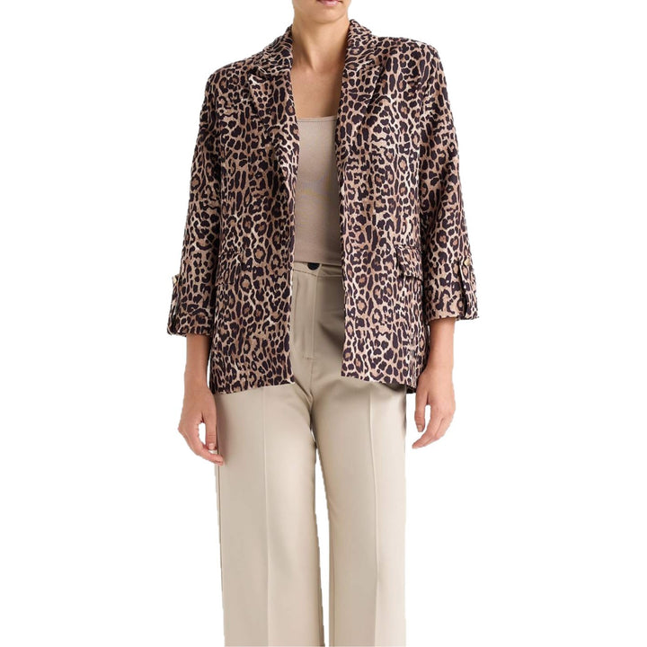 Women's Stylish Leopard Print Blazer