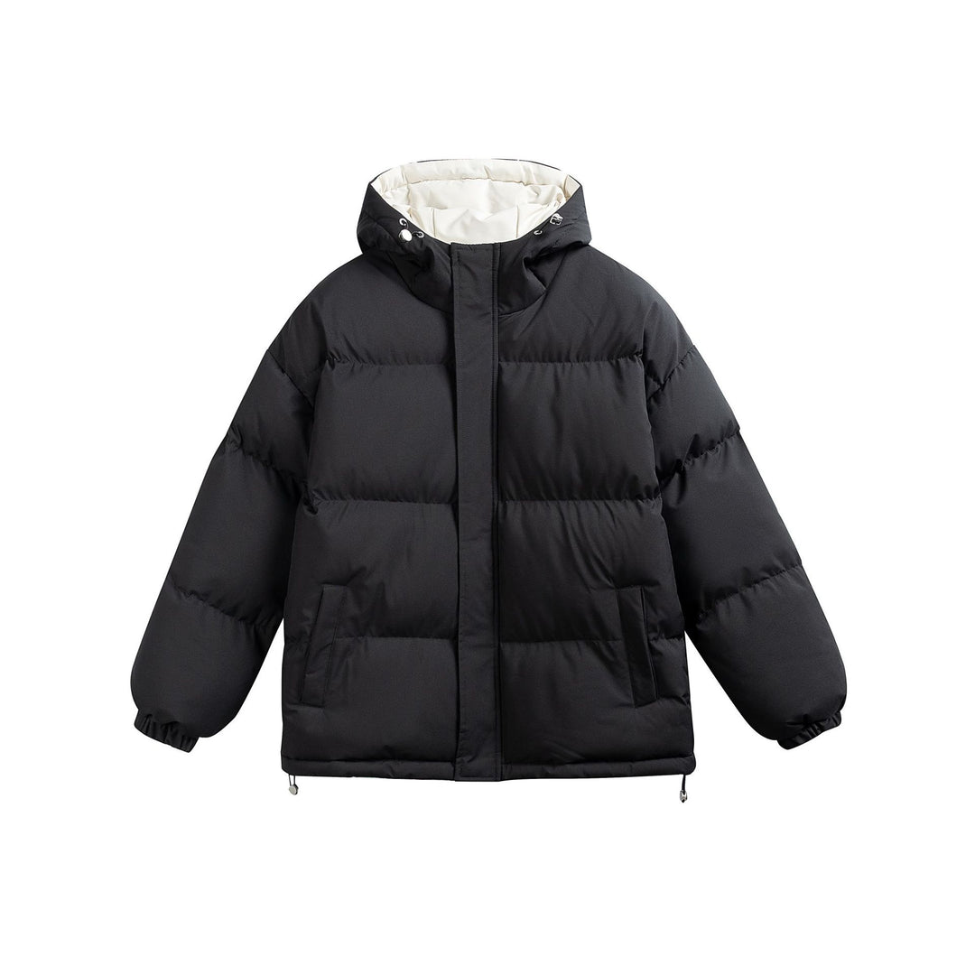 Ladies padded hooded quilted jacket in oversized puffer cut with drawstring waistband Mune Fashion