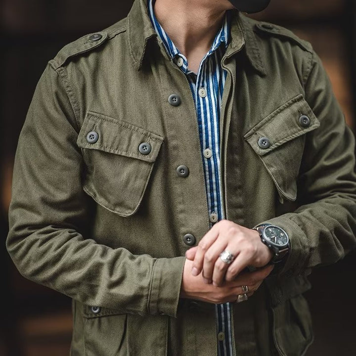 Men's Casual Utility Jacket with Practical Pockets Mune Fashion