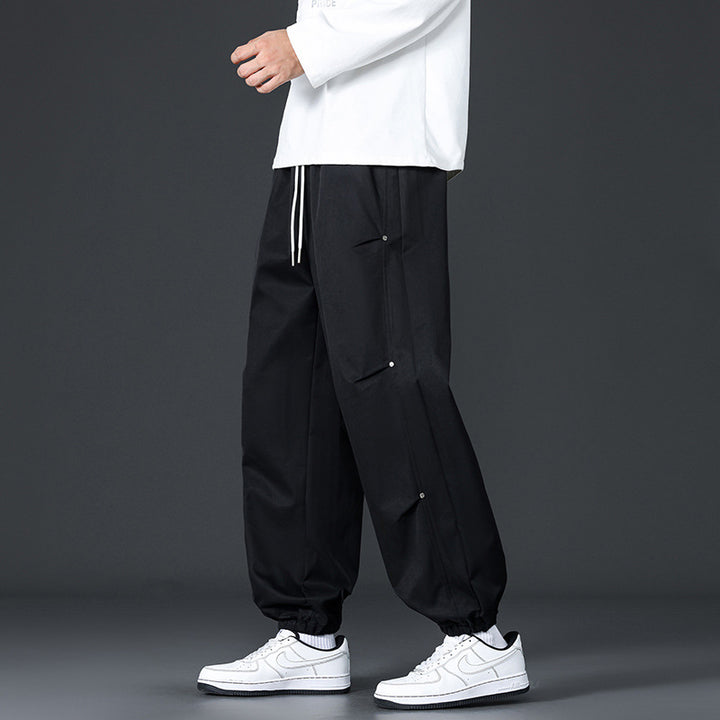 Men's Stylish Cargo Pants with Elastic Waistband