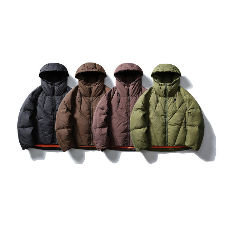Unisex Lightweight Quilted Puffer Jacket with High Hood and Thermal Insulation Mune Fashion