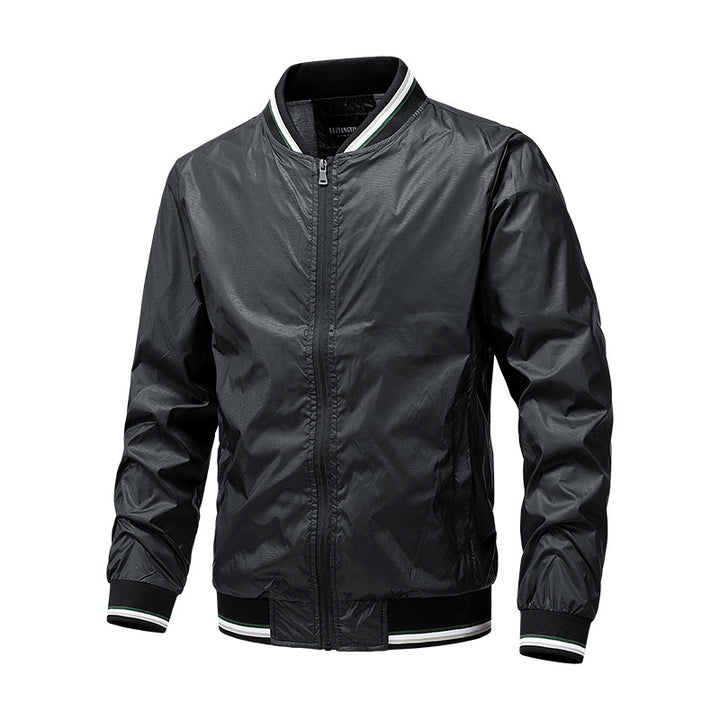Men's Sporty Bomber Jacket with Two Side Pockets Mune Fashion