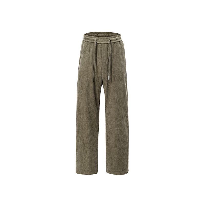 Damen Breit geschnittene Cordhose mit Tunnelzugbund und nachhaltigem Baumwollmix Mune Fashion