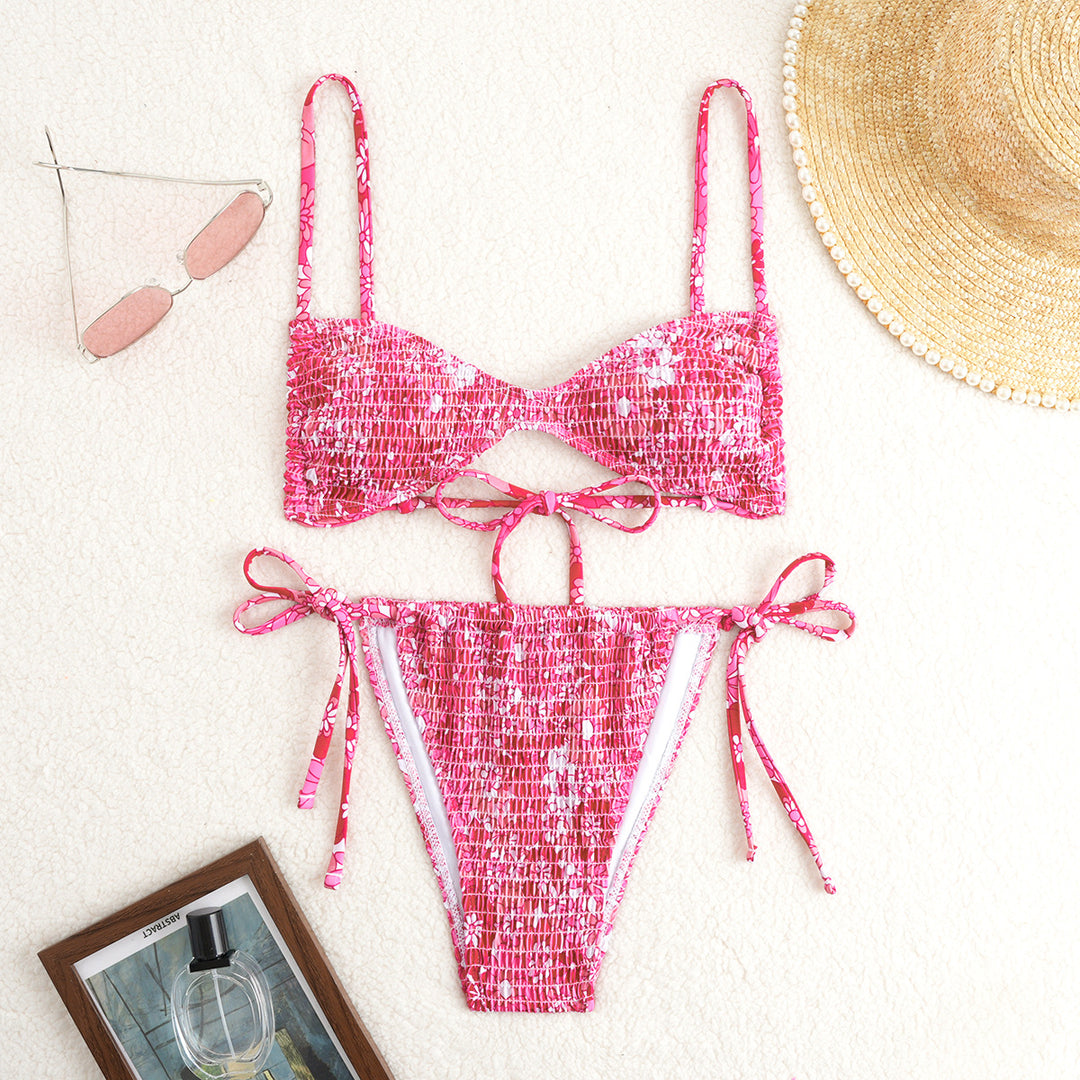 Ladies Refined Bikini Set with Floral Pattern Mune Fashion