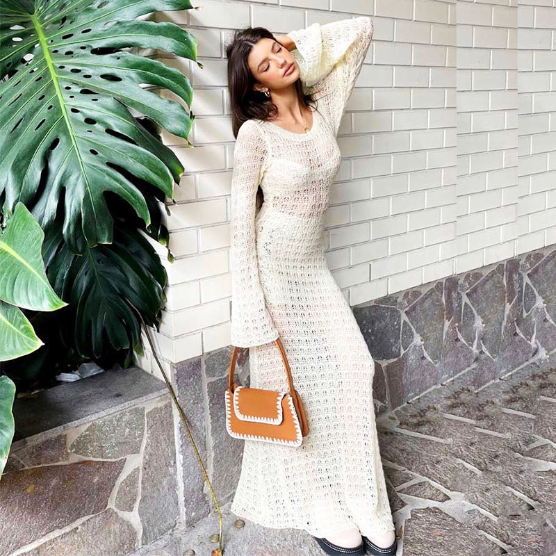 Women’s long, crocheted beach dress Mune Fashion
