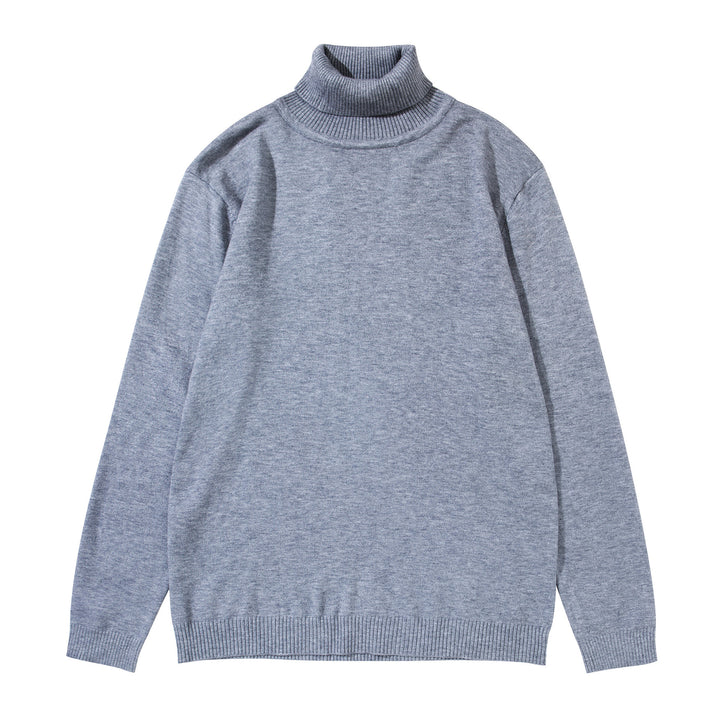 Unisex turtleneck sweater made of fine fine knit with ribbed collar and dropped shoulder Mune Fashion