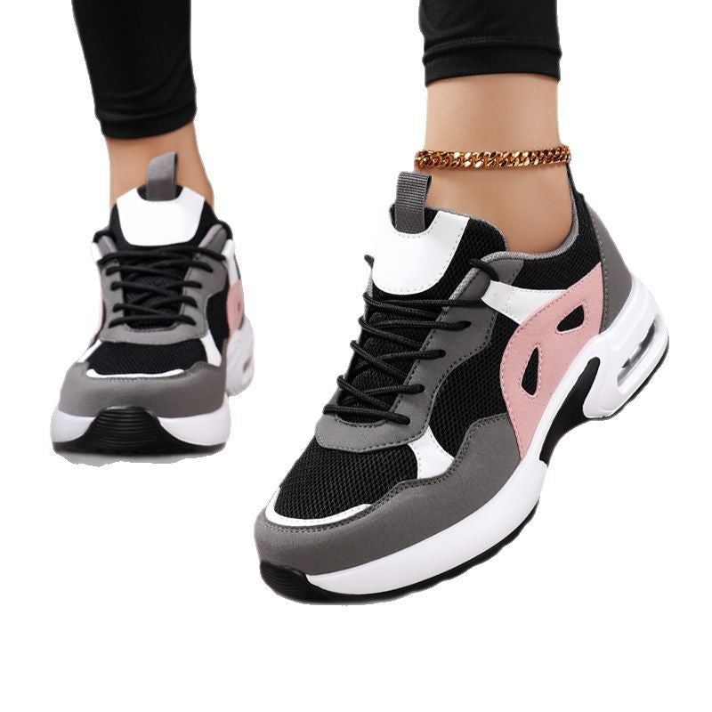 Women's urban chunky sneakers with integrated air chamber, breathable mesh, and stabilizing heel cap Mune Fashion