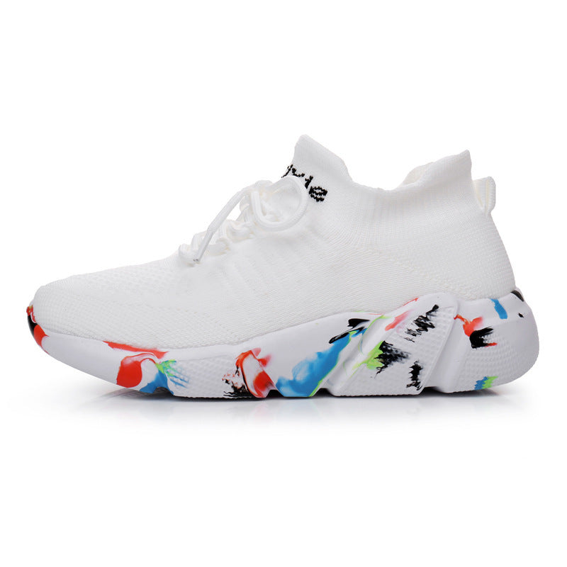 Men's sock-like knitted sneakers with seamless upper material and cushioned EVA platform sole Mune Fashion