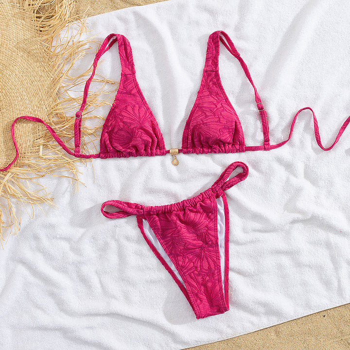 Women's triangle bikini with floral design Mune Fashion