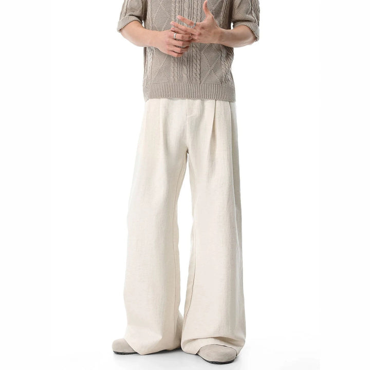 Women Loose Cut Linen Pants Mune Fashion