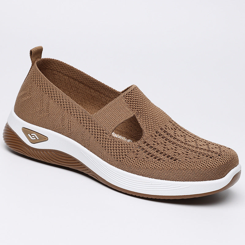 Women Breathable Slip-On Sneakers with Elastic Design Mune Fashion