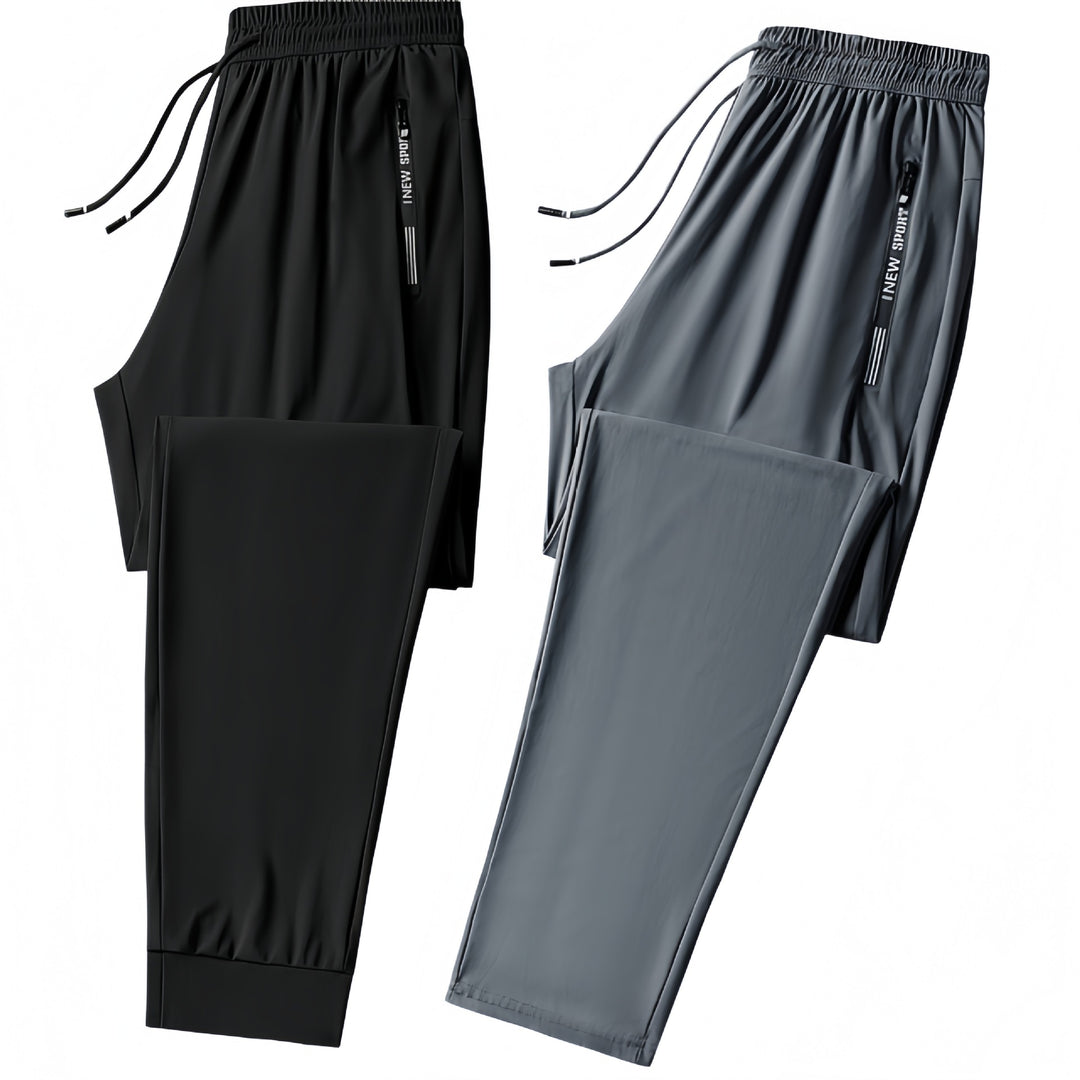 Men's sporty training pants with elastic waistband and practical side pockets Mune Fashion 1788242897