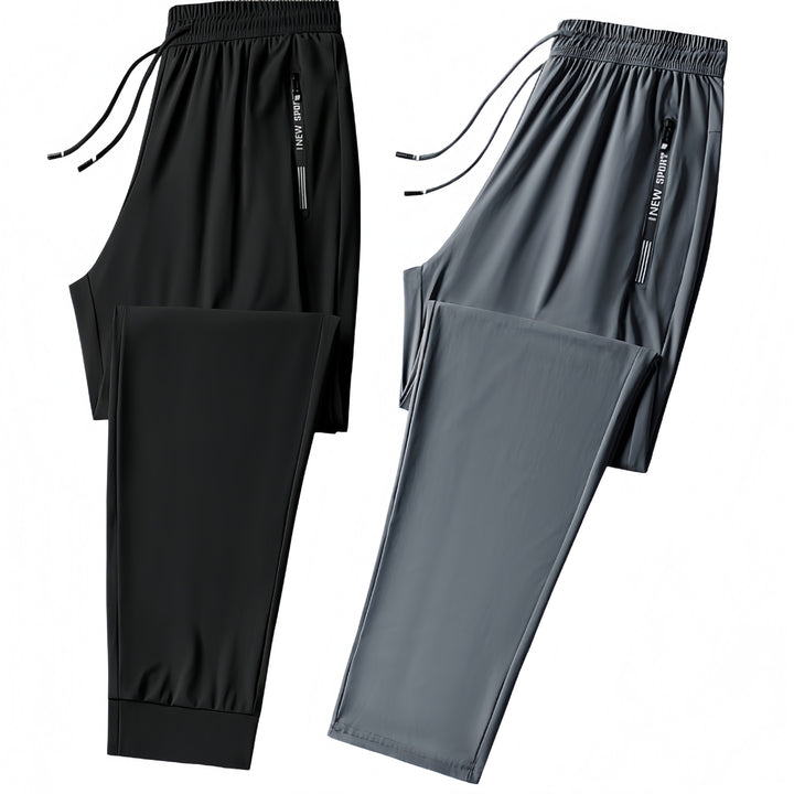 Men's sporty training pants with elastic waistband and practical side pockets Mune Fashion 1788242897