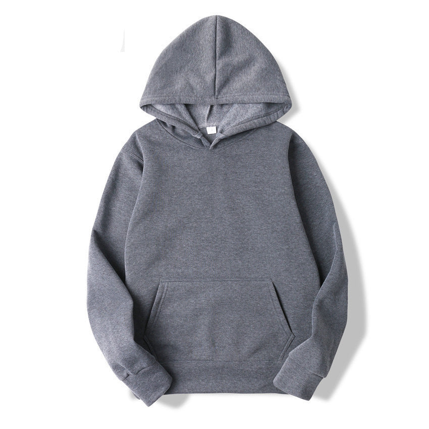 Unisex plain hoodie with kangaroo pocket, ribbed cuffs and relaxed fit Mune Fashion