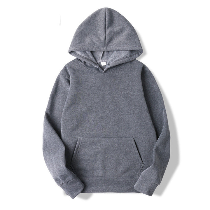 Unisex plain hoodie with kangaroo pocket, ribbed cuffs and relaxed fit Mune Fashion