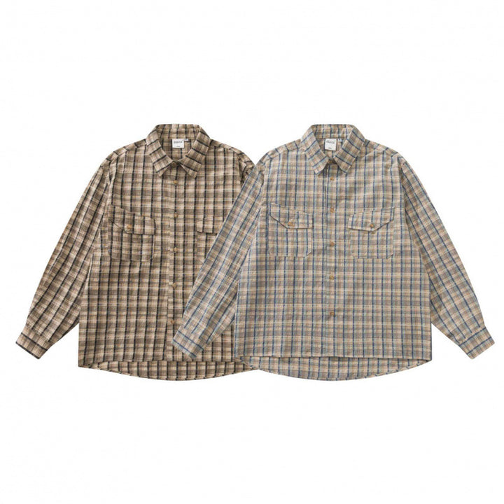 Unisex Boxy Overshirt made of cotton-linen blend with patch chest pockets Mune Fashion