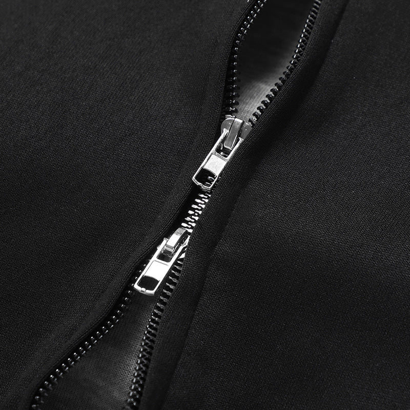 Men's Stylish Hooded Jacket with High Collar Mune Fashion