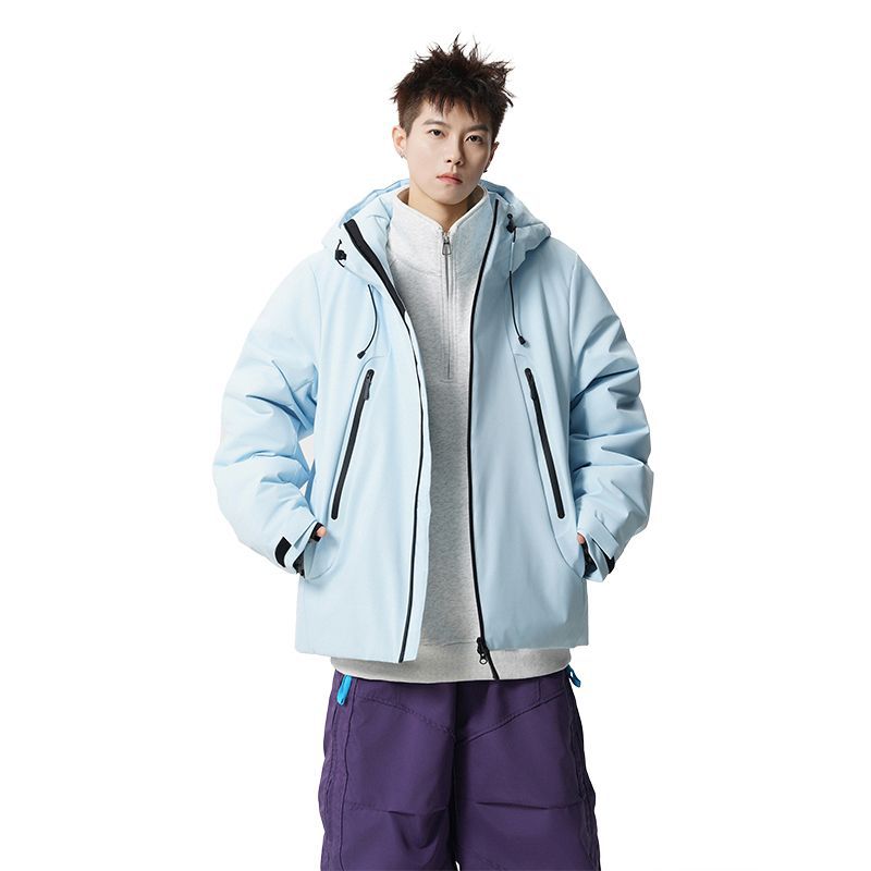 Men's padded, water-repellent tech outdoor jacket with hood Mune Fashion