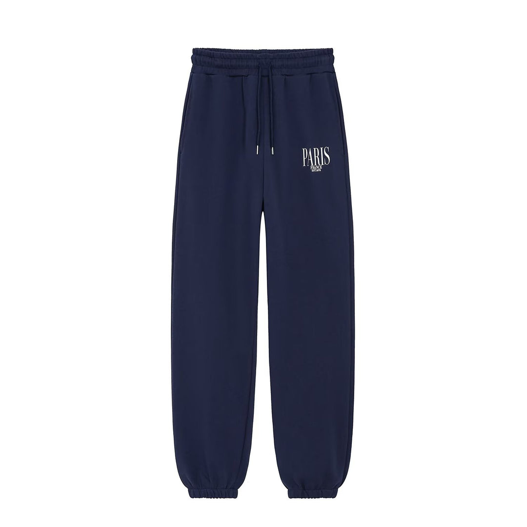 Women's Relaxed Joggers with Drawstring, Elastic Waistband, and Print Mune Fashion