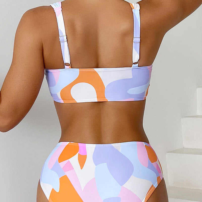 Women's Bikini Set with high-quality square design and elegant waistband height Mune Fashion